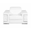 Titan Furnishings Genuine Italian Leather Upholstered Sofa Set in White