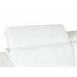 Titan Furnishings Genuine Italian Leather Upholstered Sofa Set in White