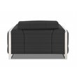 Titan Furnishings Modern Genuine Italian Leather Sofa Set in Dark Gray