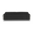 Titan Furnishings Modern Genuine Italian Leather Sofa Set in Dark Gray