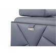 Titan Furnishings Modern Genuine Italian Leather Sofa Set in Light Blue