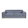 Titan Furnishings Modern Genuine Italian Leather Sofa Set in Light Blue