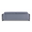 Titan Furnishings Modern Genuine Italian Leather Sofa Set in Light Blue