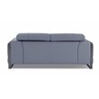 Titan Furnishings Modern Genuine Italian Leather Sofa Set in Light Blue