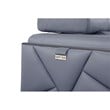 Titan Furnishings Modern Genuine Italian Leather Sofa in Light Blue