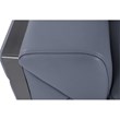 Titan Furnishings Modern Genuine Italian Leather Sofa in Light Blue