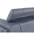 Titan Furnishings Modern Genuine Italian Leather Sofa in Light Blue