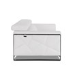 Titan Furnishings Modern Genuine Italian Leather Upholstered Sofa Set in White