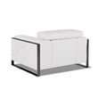 Titan Furnishings Modern Genuine Italian Leather Upholstered Sofa Set in White