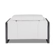 Titan Furnishings Modern Genuine Italian Leather Upholstered Sofa Set in White