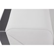 Titan Furnishings Modern Genuine Italian Leather Upholstered Sofa Set in White