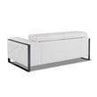 Titan Furnishings Modern Genuine Italian Leather Upholstered Sofa Set in White