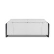 Titan Furnishings Modern Genuine Italian Leather Upholstered Sofa Set in White