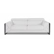 Titan Furnishings Modern Genuine Italian Leather Sofa in White
