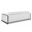 Titan Furnishings Modern Genuine Italian Leather Sofa in White
