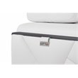 Titan Furnishings Modern Genuine Italian Leather Sofa in White