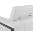 Titan Furnishings Modern Genuine Italian Leather Sofa in White
