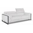 Titan Furnishings Modern Genuine Italian Leather Sofa in White