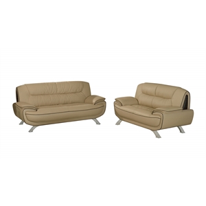 titan furnishings modern leather upholstery reclining sofa and loveseat