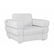 Titan Furnishings Modern Italian Leather Upholstered Sofa Set in White