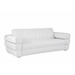 Titan Furnishings Modern Italian Leather Upholstered Sofa Set in White