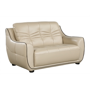 titan furnishings modern leather air upholstery loveseat
