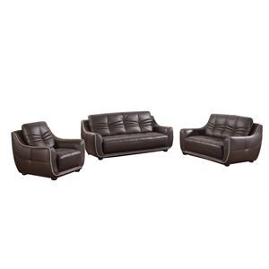 titan furnishings leather air upholstery sofa set