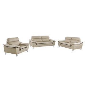 titan furnishings modern leather recliner sofa set