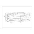Titan Furnishings Genuine Italian Leather Upholstered Sofa Set in Light Gray