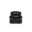 Titan Furnishings Transitional Faux Leather Reclining Sofa Set in Brown