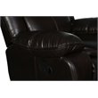 Titan Furnishings Transitional Faux Leather Reclining Sofa Set in Brown
