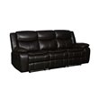 Titan Furnishings Transitional Faux Leather Reclining Sofa Set in Brown