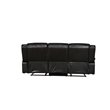 Titan Furnishings Transitional Faux Leather Reclining Sofa Set in Brown