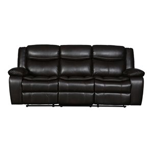 titan furnishings transitional leather air reclining sofa set