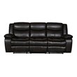 Titan Furnishings Transitional Faux Leather Reclining Sofa Set in Brown