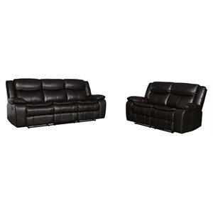 titan furnishings transitional leather air reclining sofa and loveseat