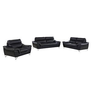 titan furnishings modern leather recliner sofa set