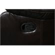 Titan Furnishings Modern Faux Leather Reclining Sectional in Brown