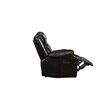 Titan Furnishings Modern Faux Leather Reclining Sectional in Brown