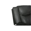 Titan Furnishings Transitional Faux Leather Reclining Sofa and Loveseat in Gray