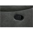Titan Furnishings Transitional Faux Leather Reclining Sectional in Gray