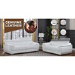 Titan Furnishings Modern Leather Upholstered Recliner Sofa Set in Black