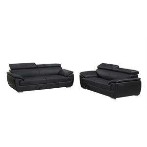 titan furnishings modern leather reclining sofa and loveseat