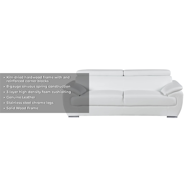 Titan Furnishings Modern Leather Upholstered Recliner Loveseat in Black