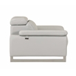 Titan Furnishings Genuine Italian Leather Sofa & Loveseat Set in Light Gray
