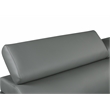 Titan Furnishings Modern Leather Upholstered Recliner Sofa Set in Gray