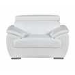 Titan Furnishings Modern Leather Upholstered Recliner Sofa Set in White