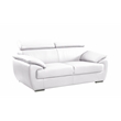 Titan Furnishings Modern Leather Upholstered Recliner Sofa Set in White