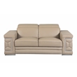 Titan Furnishings Genuine Italian Leather Upholstered Sofa Set in Beige