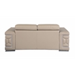 Titan Furnishings Genuine Italian Leather Upholstered Sofa Set in Beige